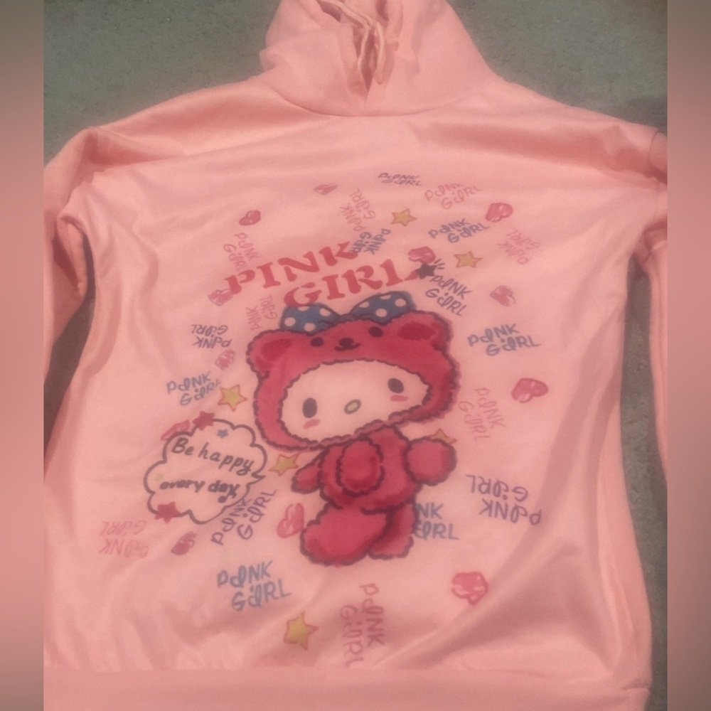 Pink kawaii hoodie